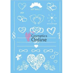 Tatuaje temporare pentru corp HENNA Alb J023